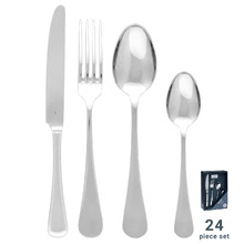 24 Piece Tablekraft Gable Stainless Steel Cutlery Set